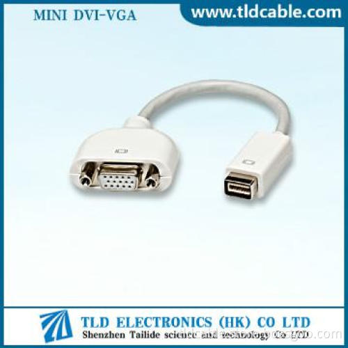 White Mini DVI to VGA Converter Made in China